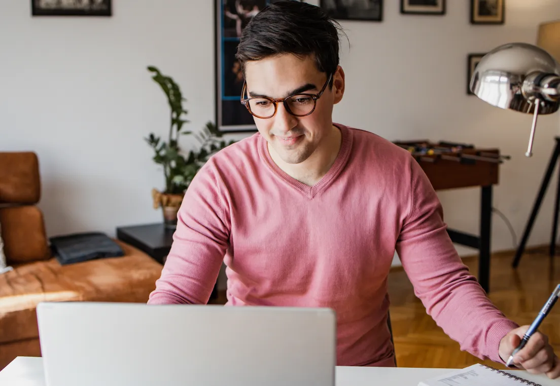 Person working on research study