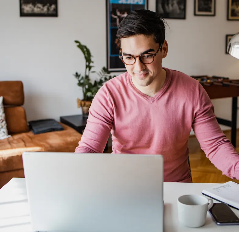 Person working on research study